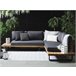 Beliani Conjunto de jardín MYKONOS Cinza Escuro