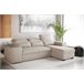 Chaise longue com cama HOXTON Bege