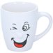 Caneca SONRISAS sortido 300ml material de grés Branco