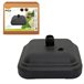 Pé de plástico para guarda-sol 12 kg de jardim ativo Preto