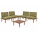 Beliani Conjunto lounge Madeira com certificado FSC® FRASCATI Verde