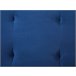 Beliani Sofá-cama Veludo SELNES Azul Marino