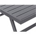 Beliani Conjunto lounge COCCORINO Cinza Escuro