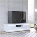 Móvel de TV branco LIVING 157,70 cm Branco Brillo