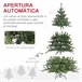 Árcore de Natal Plástico, Metal HOMCOM, casa - natal Verde