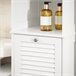 Armário alto de banho com 1 cesto para roupa suja BZR124-W SoBuy Branco