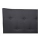 Beliani Cama com estrado Poliéster SAVERNE 197x228 Cinza Claro