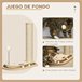 Arranhador para Gatos Aglomerado de Madeira e Juta PawHut Castanho