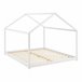  Cama de criança Cerro com colchão em forma de casa 206x186 Branco/ Bege