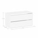 Cómoda DRESSING II de 97,5cm branca Branco