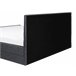 Beliani Cama com estrado Poliéster VALBONNE 216x191 Cinza Escuro