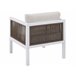Beliani Conjunto lounge Alumínio BORELLO Branco