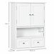 Armário de Parede MDF kleankin, casa - casa de banho 50 Branco