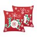 Beliani Almofada decorativa GINGERBREAD Vermelho