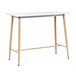 Beliani Mesa de bar CHAVES 50x110 Branco