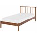Beliani Cama com estrado Pinho BARRET 106x210 Castanho