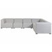 Beliani Conjunto lounge AREZZO Cinza Claro