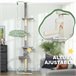 Arranhador para Gatos Aglomerado, Pelúcia e Sisal PawHut Cinza