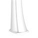 Starmatrix RIOXXL Chuveiro de polietileno curvo aquecido a energia solar Altura 226 cm, Branco Branco