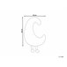 Beliani Almofada decorativa MOONLIGHTER Branco/ Bege