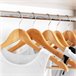 Max Home Pack de 10 cabides de madeira Castanho Claro