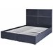 Beliani Cama baú Veludo VERNOYES 148x214 Preto