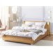Beliani Cama de água Pele PARIS 195x228 Dourado
