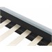 Beliani Cama com estrado Veludo ANET 100x216 Azul Claro