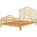 Beliani Cama com estrado Rattan/vime DOMEYROT 147x207 Castanho