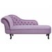 Beliani Chaise longue versão à esquerda Veludo NIMES Lavanda
