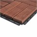 Conjunto de 10 ladrilhos Alliste click 12 ripas acácia/plástico Castanho
