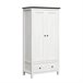 Armário de 2 portas com 1 gaveta Duck Branco/ Madeira