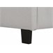 Beliani Cama com estrado Poliéster ROCHELLE 147x218 Cinza Claro