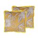 Beliani Almofada decorativa MANJU Amarelo