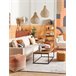 Beliani Almofada decorativa MOONFLOWER Bege