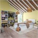 Pacote de móveis de quarto estilo nórdico Etnha em com cabeceira Branco/ Madeira
