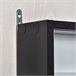 Vitrine de Parede Melamina de Madeira e Vidro HOMCOM 80 Preto
