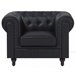 Beliani Poltrona CHESTERFIELD Preto