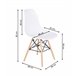 Pacote de mesa de jantar ou cozinha + 4 cadeiras estilo nórdico 138x80 Branco