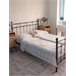 Beliani Cama com estrado Metal LYNX Preto