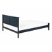 Beliani Cama com estrado Pinho OLIVET 148x208 Azul