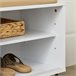 Banco para sapatos com portas de correr FSR116-W SoBuy Branco