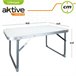 Mesa rebatível baixa Aktive Camping branca Branco