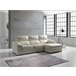 Chaise longue pele WILLY Bege