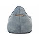 Beliani Pufe DROP LINEN Azul Claro