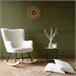 Silla mecedora en tejido bouclette KAIRA Bege