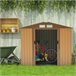 Abrigo de Jardim Aço Galvanizado e PP Outsunny 213 Amarelo