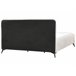 Beliani Cama com estrado Poliéster VALOGNES 192x220 Cinza Claro