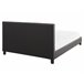 Beliani Cama com estrado Poliéster POITIERS 171x215 Cinza