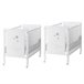 Berço de co-sleeping para gémeos Indi (2 berços) + kit gemelar Berço de co-sleeping para gémeos Indi (2 berços) + kit gemelar Branco